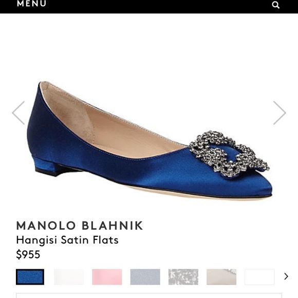 NIB Manolo Blahnik Hangisi Flats - Picture 7 of 7